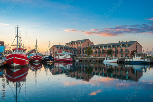 Stampa su Tela  Fischereihafen in Heiligenhafen an der Ostsee