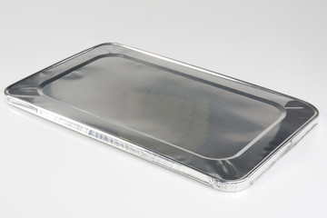 Wall Mural - steel chrome cover lid for a take away