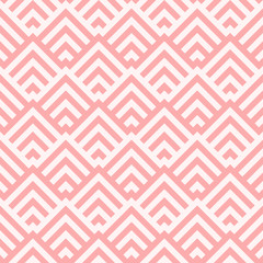 Poster - Pattern stripe seamless pink colors design for fabric, textile, fashion design, pillow case, gift wrapping paper; wallpaper etc. Chevron stripe abstract background vector.