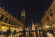 VENICE, ITALY - JANUARY 02 2018: night view of the  Christmas Tree in San Marco Square