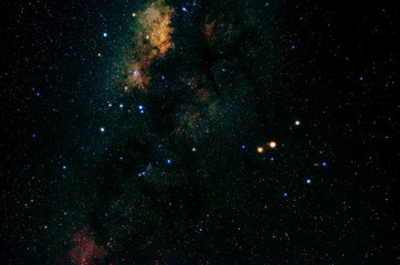 Wall Mural - Stars and galaxy outer space sky night universe black background
