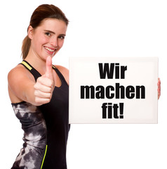 Poster - Wir machen fit!