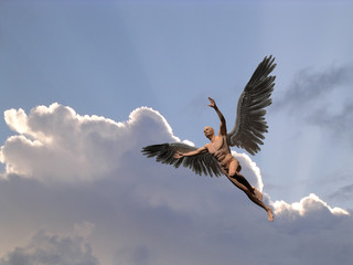 Wall Mural - angel in the sky