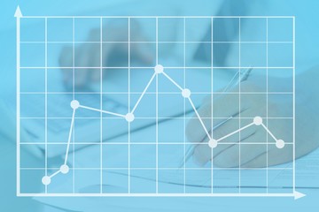 Poster - Hand writing with graph overlays