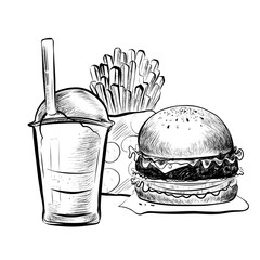 Wall Mural - Fast Food