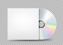 compact disc white cover transparent