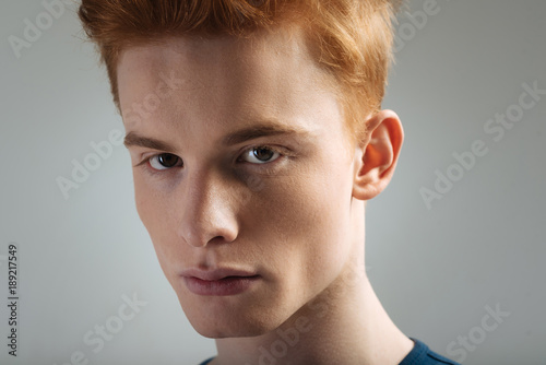 Beautiful Eyes Attractive Earnest Dark Eyed Young Man