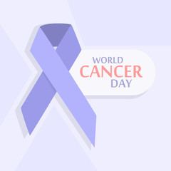 Wall Mural - World cancer day.