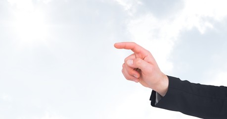 Poster - Hand pointing at sky