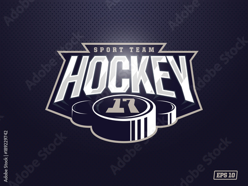 Fototapety Hokej  nowoczesne-profesjonalne-logo-hokejowe-dla-druzyny-sportowej