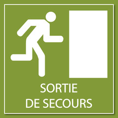 Poster - Logo sortie de secours.