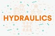 © OpturaDesign - Conceptual business illustration with the words hydraulics