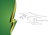 Jamaica Abstract Brochure Cover Poster Background Vector