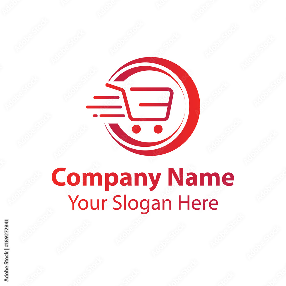 Speed shop logo design Stock Vector | Adobe Stock