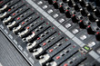 © MemoryMan - Soft focus of Digital Sound and Recording Console,Professional music and sound mixing
