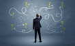 © ra2 studio - Unsure businessman with question marks