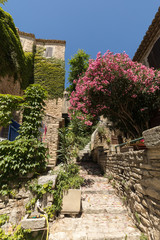 Narrow street in medieval town Gordes. Provence, France