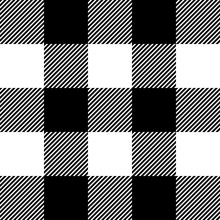 Lumberjack. Black, White, Striped Cell