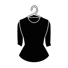 Wall Mural - elegant blouse for women in clothespin vector illustration design