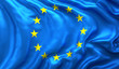 European flag waving in the wind