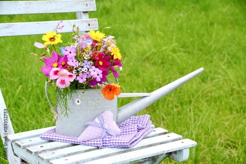 Grußkarte - Wildblumenstrauß - Wildblumen Landleben