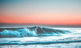 wave at sunset