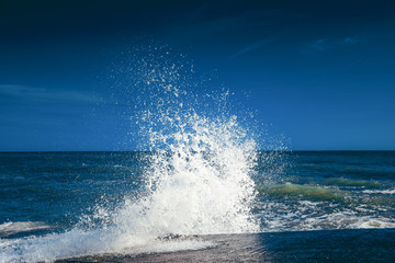 big wave splash