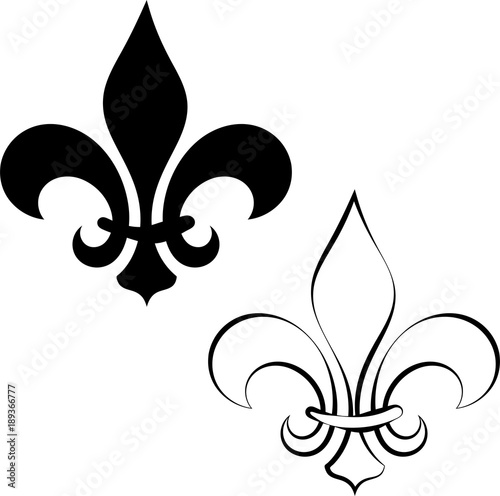 Fleur De Lis Fleur De Lys Or Flower De Luce The Decorative Stylized Lily Stock Vector Adobe Stock