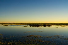 USA, Florida, Evening Atmosphere Over Everglades National Park With Beautiful Reflections