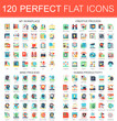 © lembergvector - 120 vector complex flat icons concept symbols of my workplace, creative process, mind process, human productivity. Web infographic icon design.
