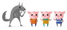 Three Little Pigs Fantasy Tale