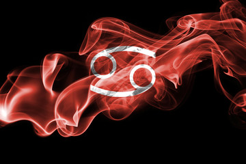 Wall Mural - smoky cancer zodiac astrology sign for horoscope
