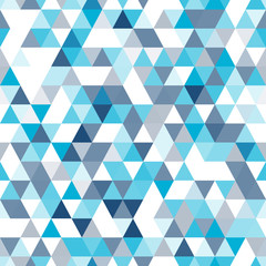 Poster - Abstract seamless pattern of triangles. Mosaic of geometric forms.
