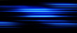 canvas print picture - Acceleration speed motion on night road. Light and stripes moving fast over dark background. Abstract blue Illustration.