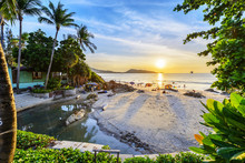 Landscape Of Phuket. Located In Patong Beach, Phuket, Thailand.