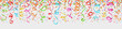 Konfetti Regen Luftschlangen bunt Party Muster nahtlos Hintergrund transparent