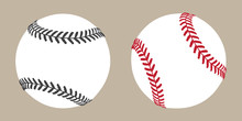 Baseball Vector Ball Icon Soft Ball Tennis Illustration Character