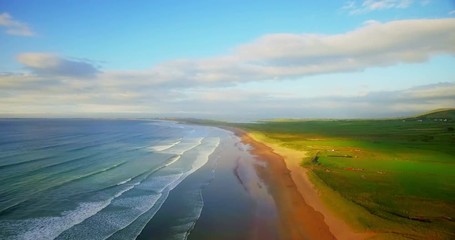 beautiful sea and green landscape