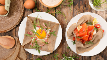 Canvas Print - assorted buckwheat crepe