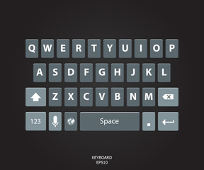 Wall Mural - alphabet for smartphone.