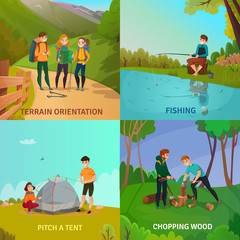 Poster - Camping People Design Concept