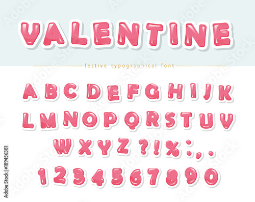 Paper Cut Out Pink Decorative Font Cartoon Abc Letters And Paper Cut Out Pink Decorative Font Cartoon Abc Letters And