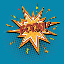 Cartoon Pow Word And Burst Free Stock Photo - Public Domain Pictures