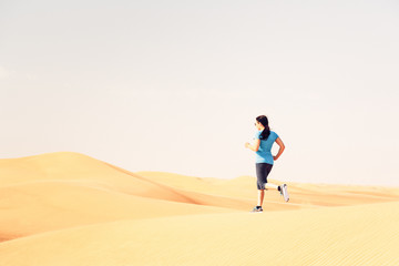 Wall Mural - Jogging In The Desert