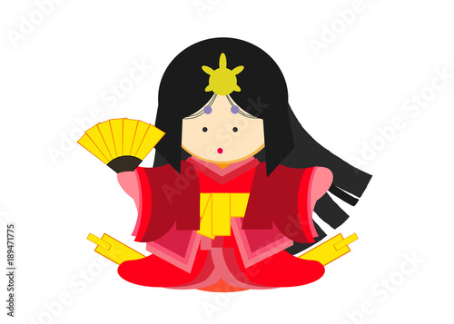 カットイラスト日本のお姫様 Stock Illustration Adobe Stock