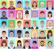 © Designincolor - Portraits of adults people, vector illustration