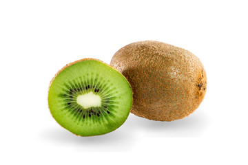 Wall Mural - Kiwi isolated on white