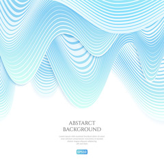 Poster - Abstract background with distorted lines. The curvature of space. Fluid motion.