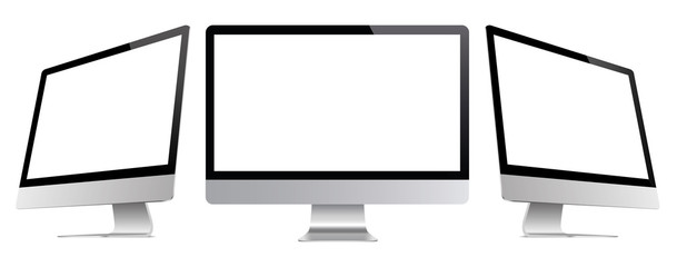 Poster - Set of computers in a flat style vector