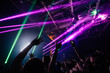 © glazok - dj night club party rave with crowd in music festive